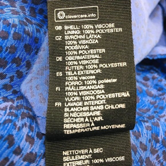 & Other Stories Leopard Print Midi Slip Dress Sz 0 Adjustable Straps Side Slits - Picture 14 of 15